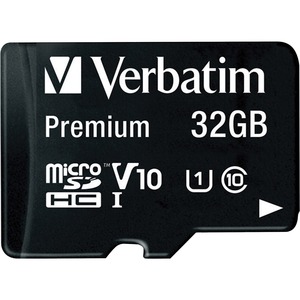microSDHC Verbatim - 32 GB - Class 10/UHS-I (U1) - 1 Paquete(s) - Conforme con normas TAA