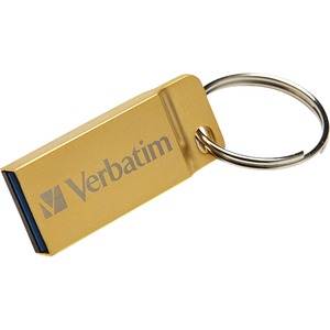 Unidad flash Verbatim Metal Executive - 32 GB - USB 3.0 - Dorado - Conforme con normas TAA