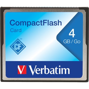 CompactFlash Verbatim - 4 GB - 1 Paquete(s) - Conforme con normas TAA