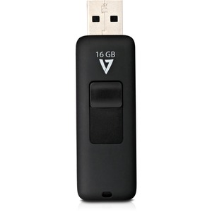 Unidad flash V7 VF216GAR-3N - 16 GB - USB 2.0 - Negro