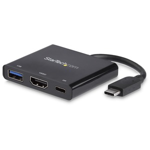 Estación de acoplamiento StarTech.com USB Tipo C para Monitor/Proyector/Ordenador portátil - Negro