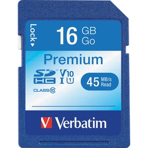 SDHC Verbatim Premium - 16 GB - Class 10/UHS-I (U1) - 1 Paquete(s)