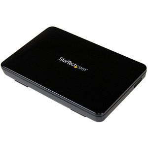 Carcasa de unidad StarTech.com SATA/600 - USB 3.0 Micro-B Interfaz de host - Soporte UASP Externo - Negro