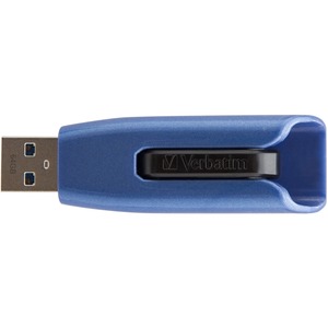 Unidad flash Verbatim Store 'n' Go V3 MAX - 256 GB - USB 3.0 - Azul, Negro - Conforme con normas TAA