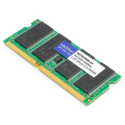 AddOn AA160D3SL/4G x1 HP H6Y75UT#ABA Compatible 4GB DDR3-1600MHz Unbuffered Dual Rank 1.35V 204-pin CL11 SODIMM