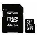 SILICON POWER MICRO SD 32GB SDHC CL10 CON ADAPTADOR SP032GBSTH010V10SP