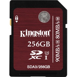Kingston 256 GB Class 10/UHS-I (U3) SDXC