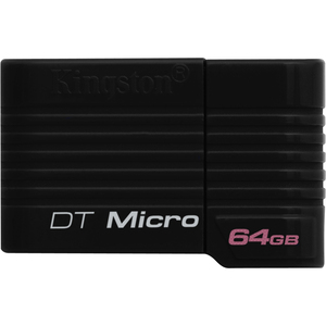 Unidad flash Kingston DataTraveler Micro - 64 GB - USB 2.0 - Negro