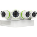 Sistema de 4 cámaras de seguridad EZVIZ Smart Home, HD 1536p, 4 canales DVR 1TB HDD - Blanco