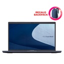 Laptop Asus ExpertBook B1400 14" Full HD Intel Core i7-1165G7 8GB 512GB W10 Pro 64-bit Español Negro