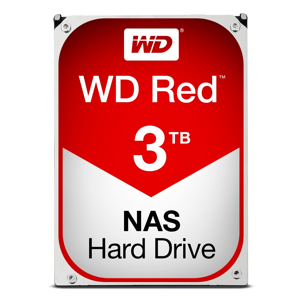 Disco Duro para NAS Western Digital WD Red 3.5'' de 1 a 8 Bahías, 3TB, SATA III, 6 Gbit/s, 64MB Cache REACONDICIONADO