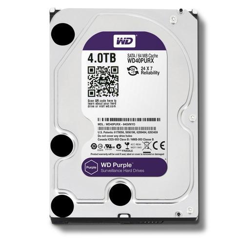 WD Purple WD40PURX 4TB Surveillance 3.5" Internal Hard Drive