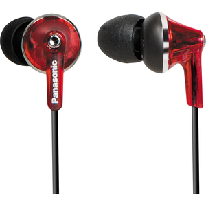 Auricular Panasonic Fashion RP-HJE190-R Cableado - Intrauricular - Biauricular - Est&eacute;reo - Rojo