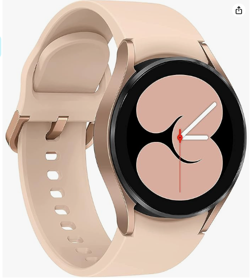 Open Box Samsung Galaxy Watch 4 (40mm)-Alum Rose Gold / Silicon Band Pink