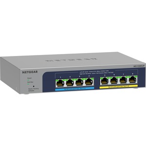 NETGEAR Conmutador Ultra60 PoE Multi-Gigabit Ethernet Plus de 8 Puertos (MS108EUP) - Gestionado, con 4 x PoE++ y 4 x PoE+ @ 230W, Montaje en Escritorio o Pared, y protección Limitada de por Vida