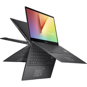 Asus VivoBook Flip TP470EA-OS34T 2-IN-1 Core™ i3-1115G4 256GB SSD 8GB 14" (1920x1080) TOUCHSCREEN WIN11 INDIE BLACK Backlit Keyboard FP Reader