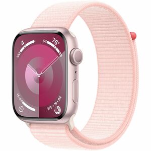 Apple Watch Series 9 45mm Pink Aluminum Case with Light Pink Sport Loop