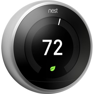 Nest Learning Thermostat 3rd Generation, Polished Steel