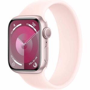 Apple Watch Series 9 41mm Pink Aluminum Case with Light Pink Sport Band - S/M