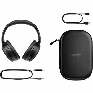 Bose QuietComfort Wireless Over-Ear Active Noise Canceling Headphones BLACK : Bluetooth 5.1, Hybrid Noise Canceling Technology, 24Hr Playback, Plush Earcups