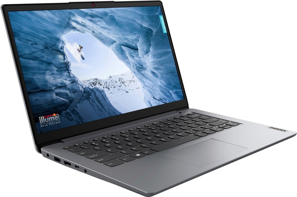 Lenovo 1 14IGL7 14" HD, Intel Celeron, 4GB RAM, 128GB eMMC, Windows 11 S, GRIS NUBLADO