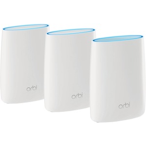 NETGEAR Orbi Whole Home Mesh WiFi System WiFi router and two satellite extender